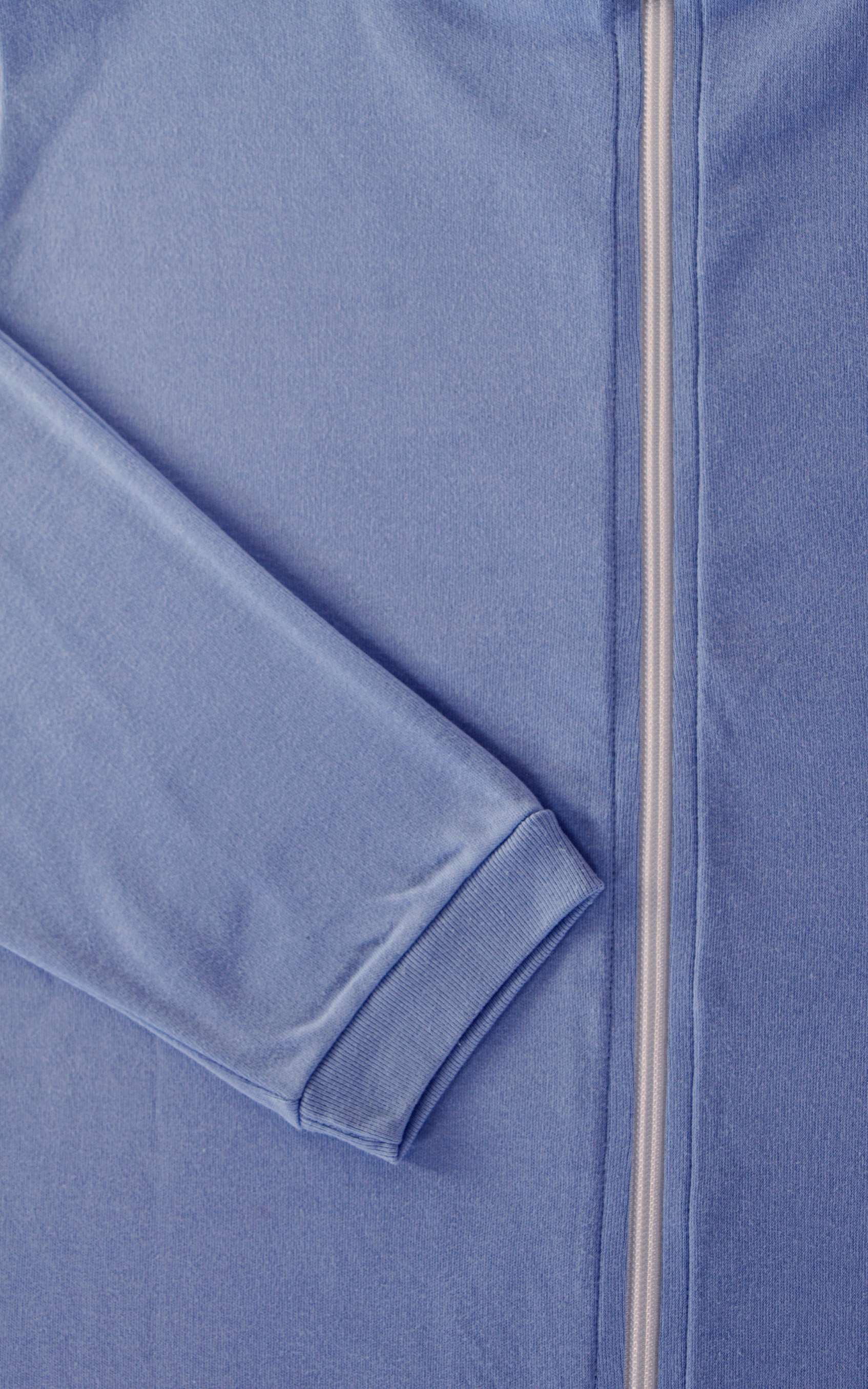 Tuta intera con cerniera posteriore manica Lunga e pantalone Lungo fantasia Tinta Unita Azzurro | Linea Classica