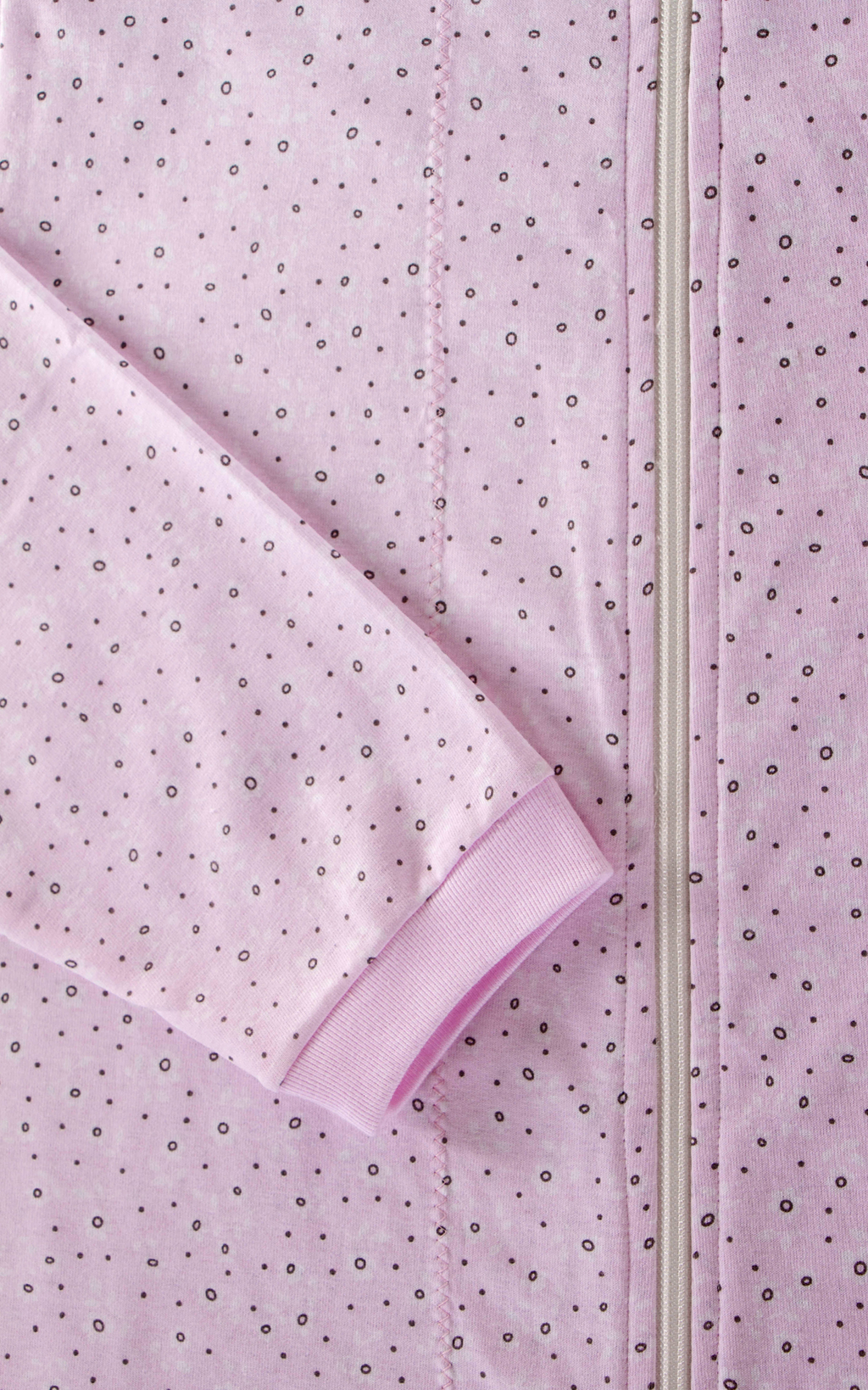 Tuta intera con cerniera posteriore manica Lunga e pantalone Lungo fantasia Flower  Rosa | Linea Classica