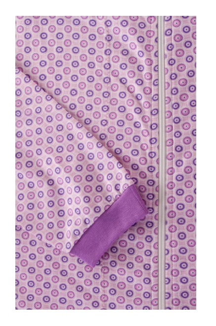 Tuta intera con cerniera posteriore manica Lunga e pantalone Lungo fantasia Circle  Rosa | Linea Classica